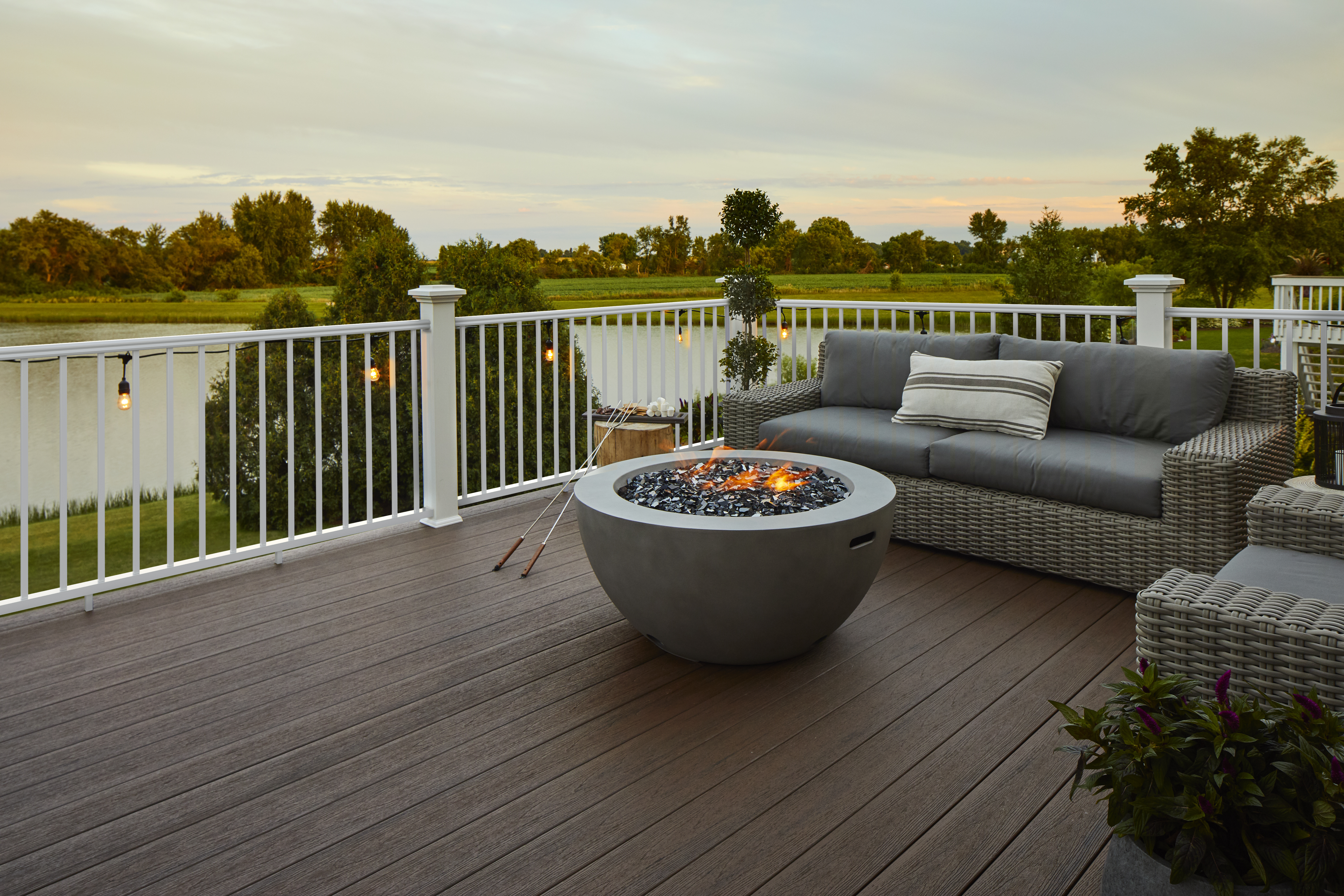 TimberTech Dark Roast composite deck